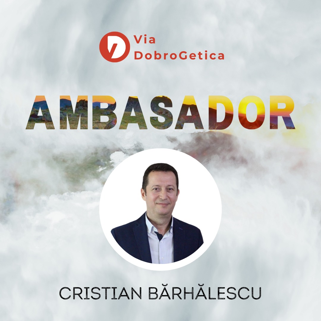 Cristian Bărhălescu devine AMBASADOR Via DobroGetica